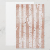 Afbeelding van Birch Trees Briefpapier (Voorkant / Achterkant)