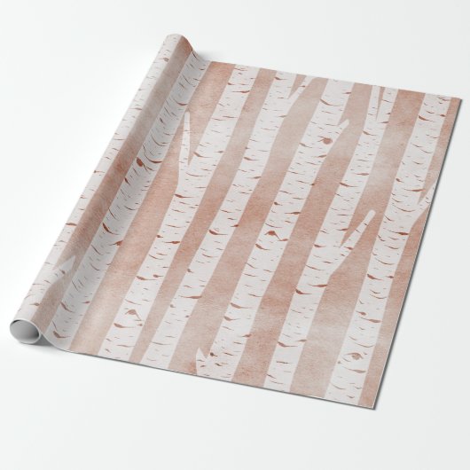 Afbeelding van Birch Trees Cadeaupapier (Uitgerold)