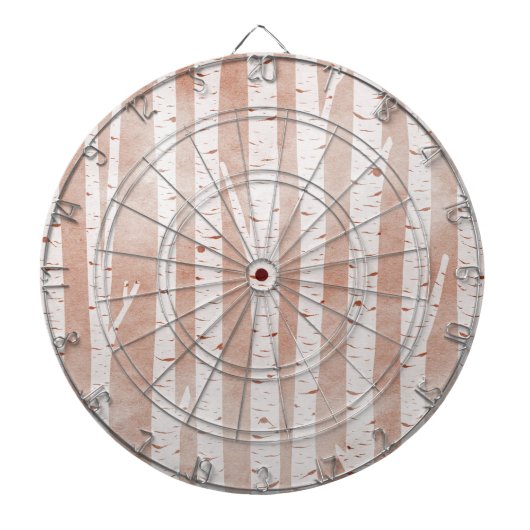 Afbeelding van Birch Trees Dartbord (Voorkant)