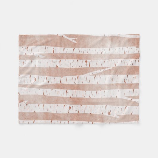 Afbeelding van Birch Trees Fleece Deken (Voorkant (Horizontaal))