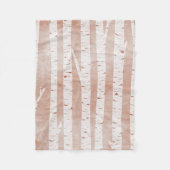 Afbeelding van Birch Trees Fleece Deken (Voorkant)