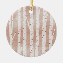 Afbeelding van Birch Trees Keramisch Ornament