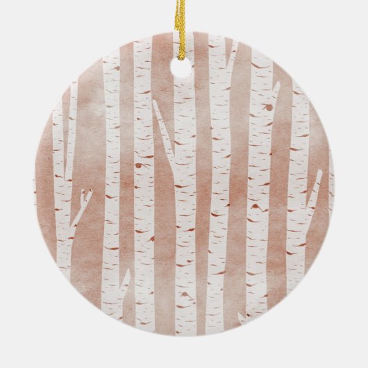 Afbeelding van Birch Trees Keramisch Ornament (Achterkant)