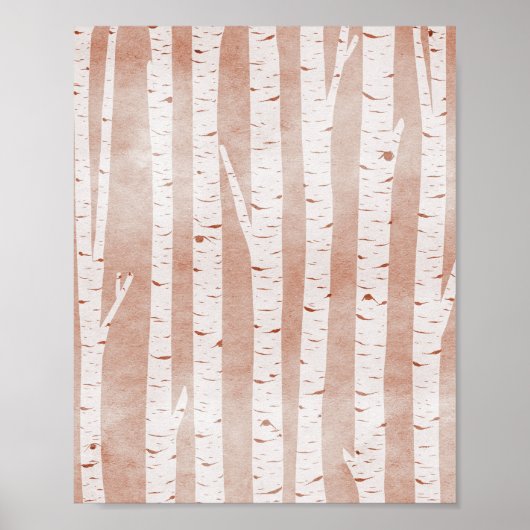 Afbeelding van Birch Trees Poster (Voorkant)