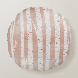 Afbeelding van Birch Trees Rond Kussen