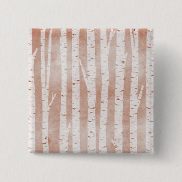 Afbeelding van Birch Trees Vierkante Button 5,1 Cm