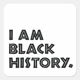 Afbeelding van Black History Design Vierkante Sticker