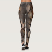 🍂 Afbeelding van bladeren en wijnstokken in natuu Leggings (Achterkant)
