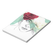  afbeelding van bloemmeisje notitieblok (Linkerzijde)