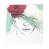  afbeelding van bloemmeisje notitieblok (Voorkant)