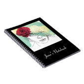  afbeelding van bloemmeisje notitieboek (Rechterzijde)