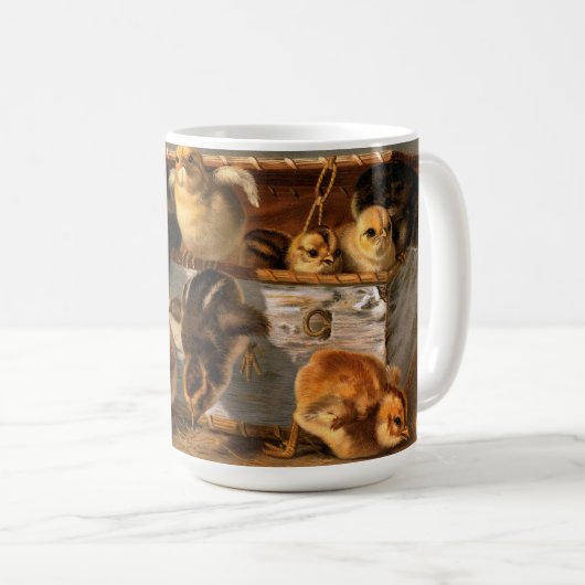 Afbeelding van Boerderij Vogels - Baby Chicks Koffiemok (Voorkant rechts)