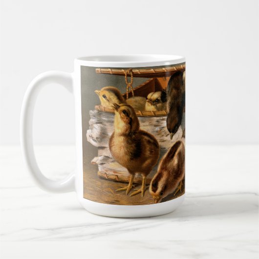 Afbeelding van Boerderij Vogels - Baby Chicks Koffiemok (Links)