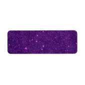 Afbeelding van Bright Paarse glitter Etiket (Voorkant)