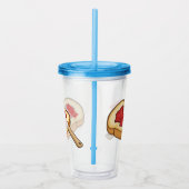 Afbeelding van Brood- en jam-cartoon Acryl Drinkbeker (Rechts)