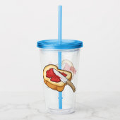 Afbeelding van Brood- en jam-cartoon Acryl Drinkbeker (Voorkant)