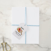 Afbeelding van Brood- en jam-cartoon Cadeaulabel (Met Touw)
