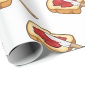 Afbeelding van Brood- en jam-cartoon Cadeaupapier (Rol Hoek)