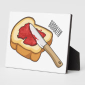 Afbeelding van Brood- en jam-cartoon Fotoplaat (Zijkant)