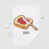 Afbeelding van Brood- en jam-cartoon Golfhanddoek (Insitu)