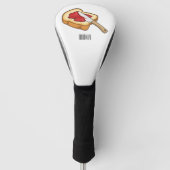 Afbeelding van Brood- en jam-cartoon Golfheadcover (Voorkant)