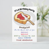 Afbeelding van Brood- en jam-cartoon Kaart (Staand voorkant)