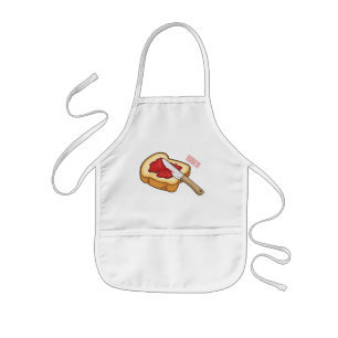 Afbeelding van Brood- en jam-cartoon Kinder Schort