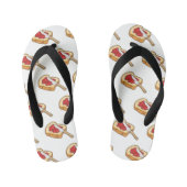 Afbeelding van Brood- en jam-cartoon Kinder Teenslippers (Voetbed)