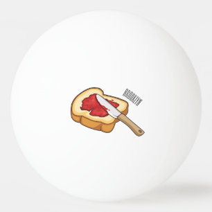 Afbeelding van Brood- en jam-cartoon Pingpongbal