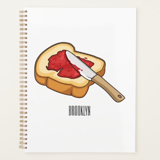 Afbeelding van Brood- en jam-cartoon Planner (Voorkant)