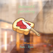 Afbeelding van Brood- en jam-cartoon Raamsticker (Vel 2)