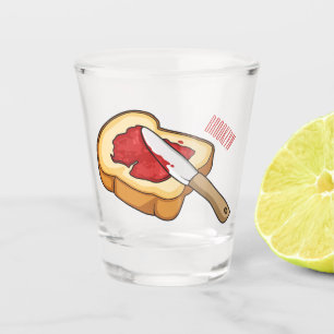 Afbeelding van Brood- en jam-cartoon Shot Glas