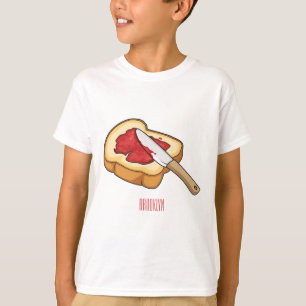 Afbeelding van Brood- en jam-cartoon T-shirt