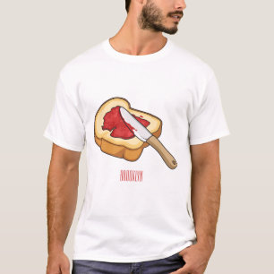 Afbeelding van Brood- en jam-cartoon T-shirt