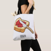 Afbeelding van Brood- en jam-cartoon Tote Bag (Dichtbij)