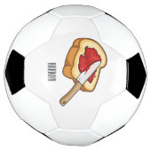 Afbeelding van Brood- en jam-cartoon Voetbal (Gedraaid)