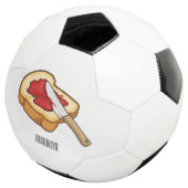 Afbeelding van Brood- en jam-cartoon Voetbal (Drie kwart)