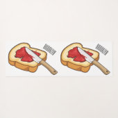 Afbeelding van Brood- en jam-cartoon Yogamat (Achterkant (horizontaal))