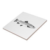 afbeelding van bruine forel tegeltje (Zijkant)