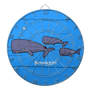 Afbeelding van cartoon die over de ute migreert dartbord