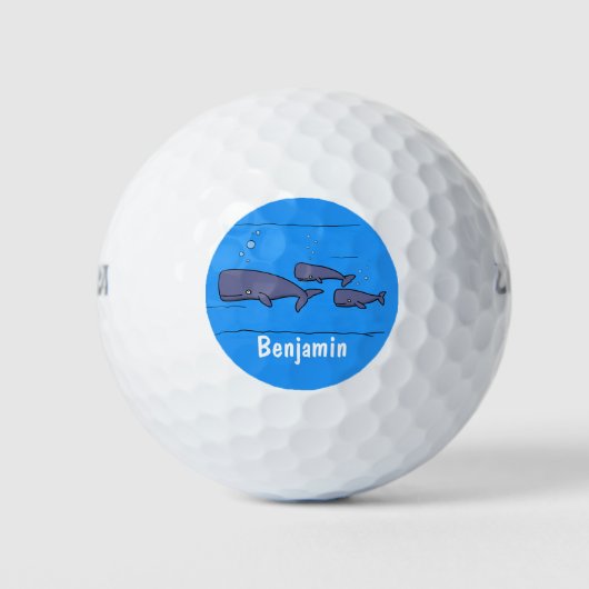 Afbeelding van cartoon die over de ute migreert golfballen (Voorkant)