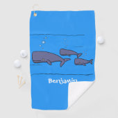 Afbeelding van cartoon die over de ute migreert golfhanddoek (Insitu)