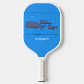 Afbeelding van cartoon die over de ute migreert pickleball paddle (Achterkant)