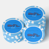 Afbeelding van cartoon die over de ute migreert poker chips (Opstapeling)