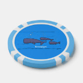 Afbeelding van cartoon die over de ute migreert poker chips (Enkel)