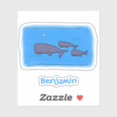 Afbeelding van cartoon die over de ute migreert sticker (Vel)