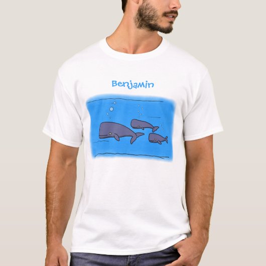 Afbeelding van cartoon die over de ute migreert t-shirt (Voorkant)