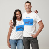 Afbeelding van cartoon die over de ute migreert t-shirt (Unisex)