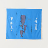 Afbeelding van cartoon die over de ute migreert wandkleed (Voorkant (horizontaal))