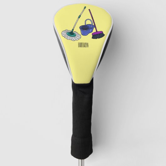 Afbeelding van cartoon in kamer en muis golfheadcover (Voorkant)